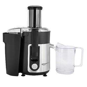 Amazon Basics Wide-Mouth, 2 speed centrifugal juicer, Black, 33.8 ounce / 1000 ML