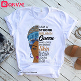 I Am A Strong Melanin Queen t shirt Women